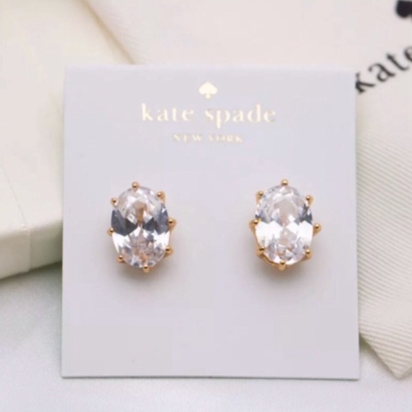 KATE SPADE • Shine On Oval Stone Earrings - Picture 3 of 3